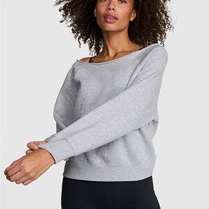Victoria's Secret Gray Off-Shoulder Top